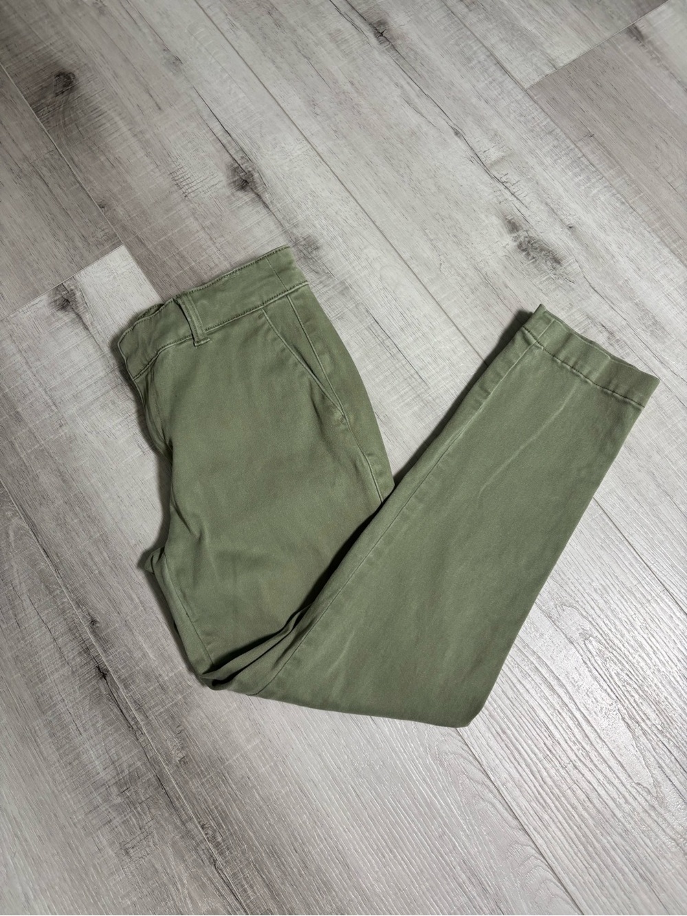 Banana Republic Olive Green Slim Ankle Pants Size 4 Utility
